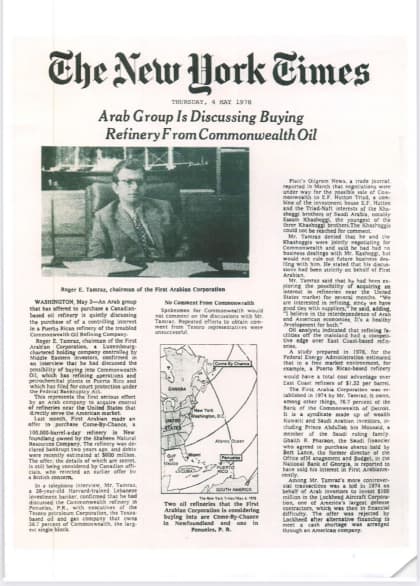 The New York Times article featuring Netoil