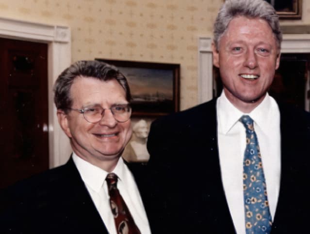 Roger Edward Tamraz at a conference